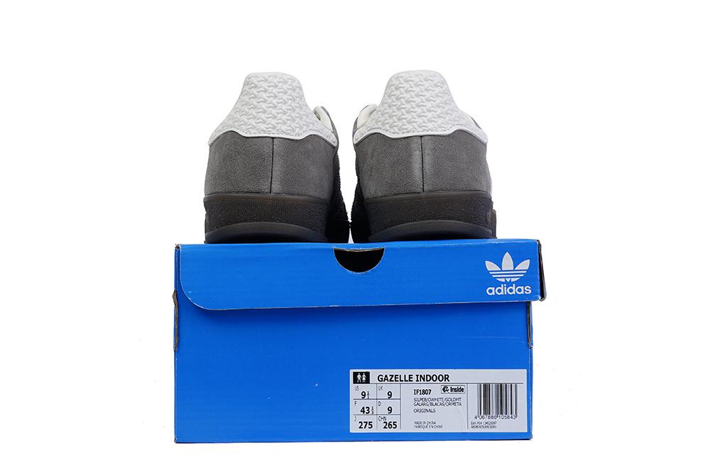 PK GOD Adidas Gazelle Indoor Grey White RETAIL MATERIALS READY TO SHIP